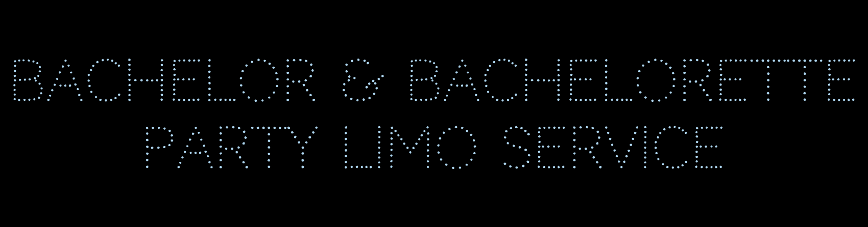 Bachelor & Bachelorette Party Limo dotted neon sign