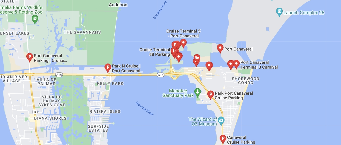get a ride to Cape Canaveral cruise ships